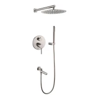 Душевая система скрытого монтажа Grocenberg GB5099NK-1, никель