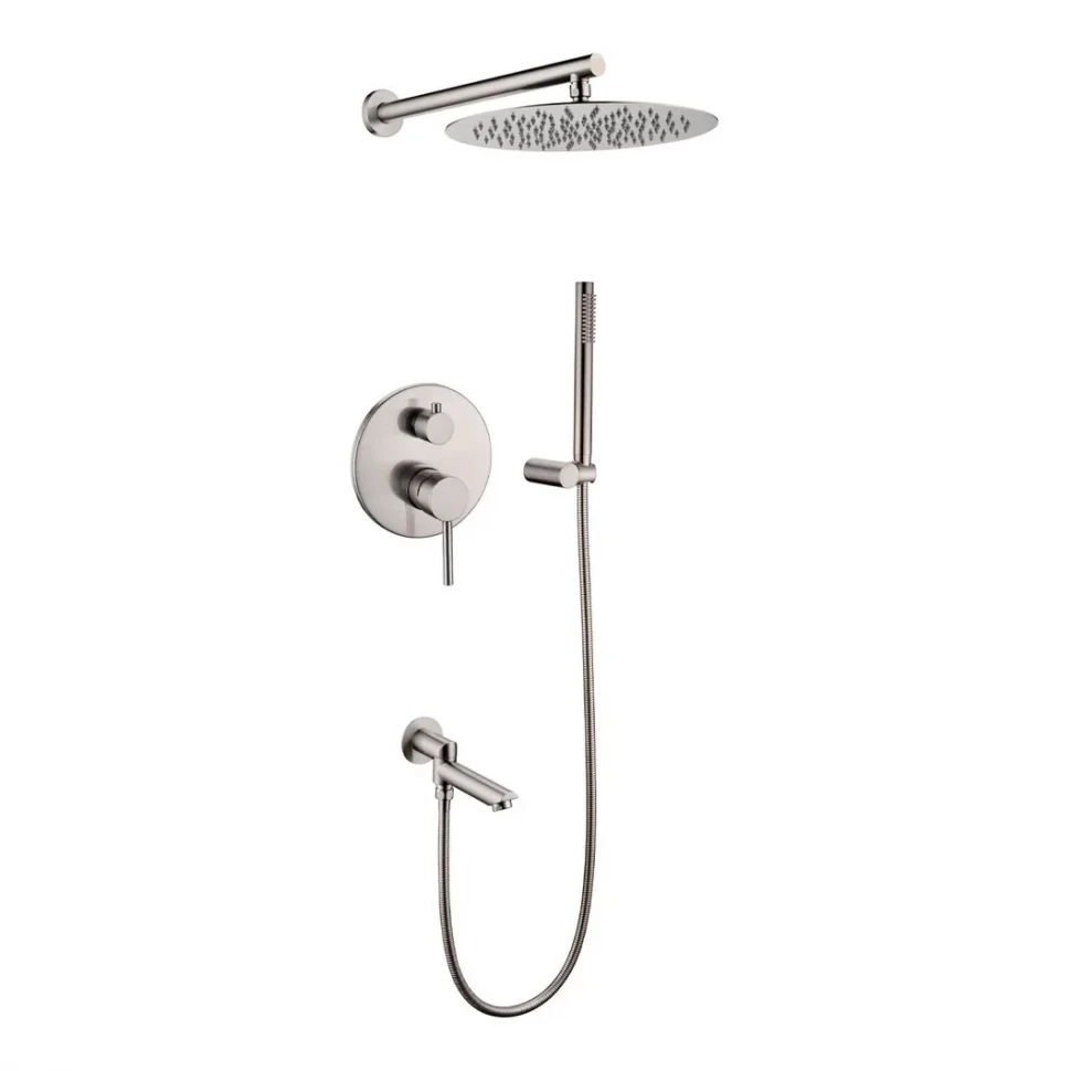 Душевая система скрытого монтажа Grocenberg GB5099NK-1, никель