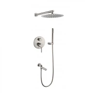 Душевая система скрытого монтажа Grocenberg GB5099NK-1, никель