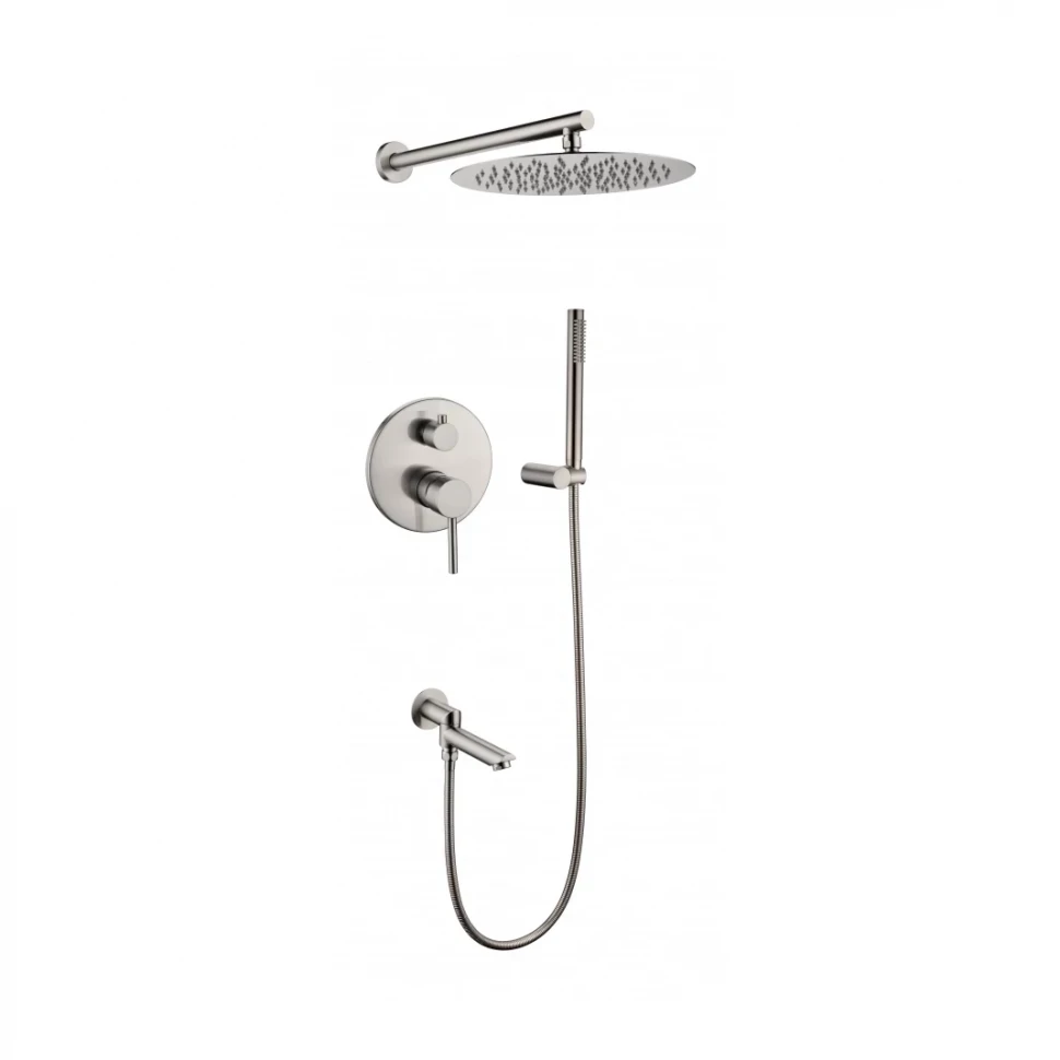 Душевая система скрытого монтажа Grocenberg GB5099NK-1, никель