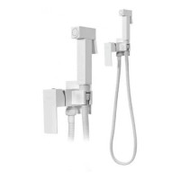 Смеситель встраиваемый с гигиеническим душем Grocenberg GB002, белый