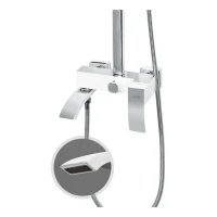 Душевая система Hansberge H5077, белый/хром