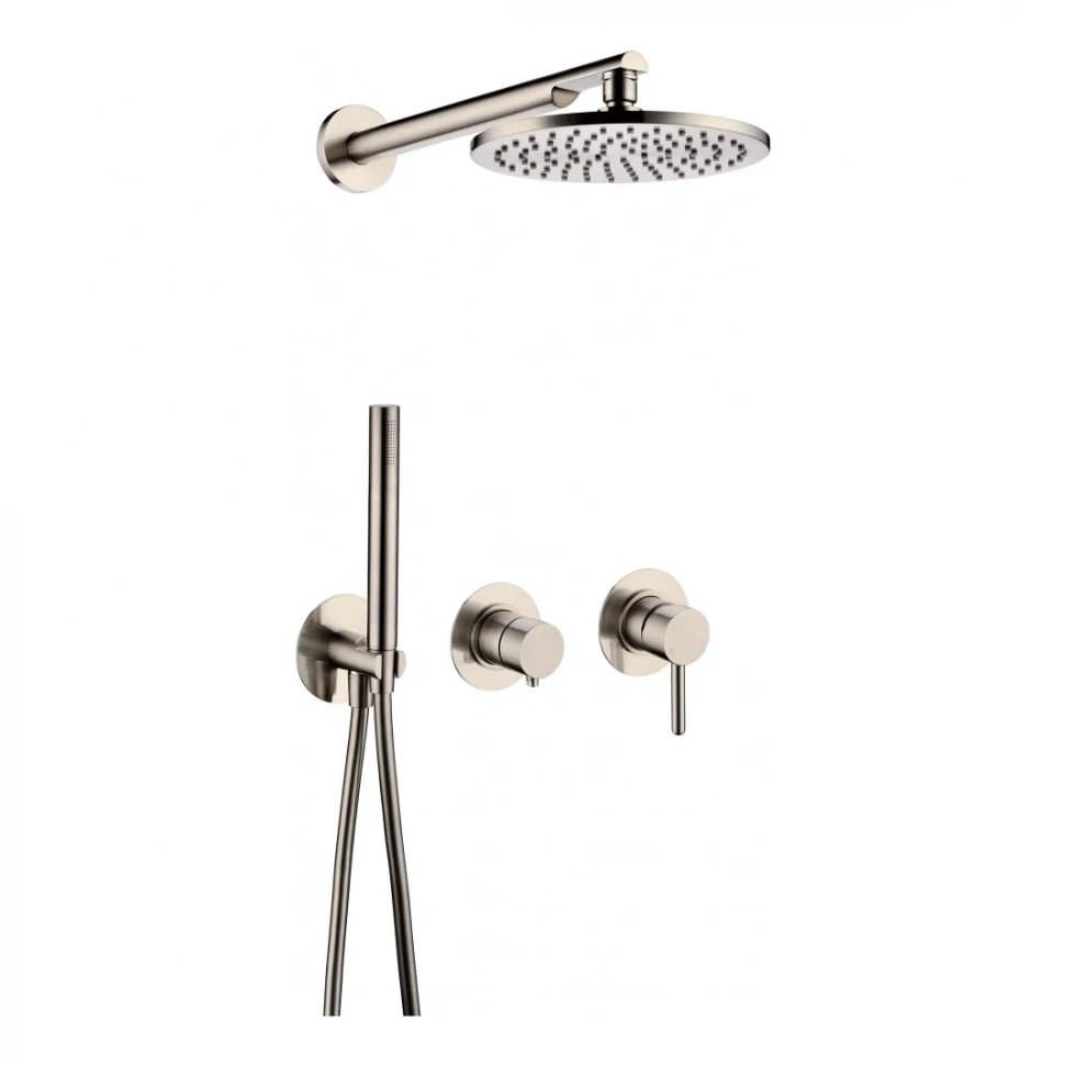 Душевая система скрытого монтажа Grocenberg GB5090, никель