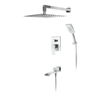 Душевая система скрытого монтажа Hansberge H6077, хром