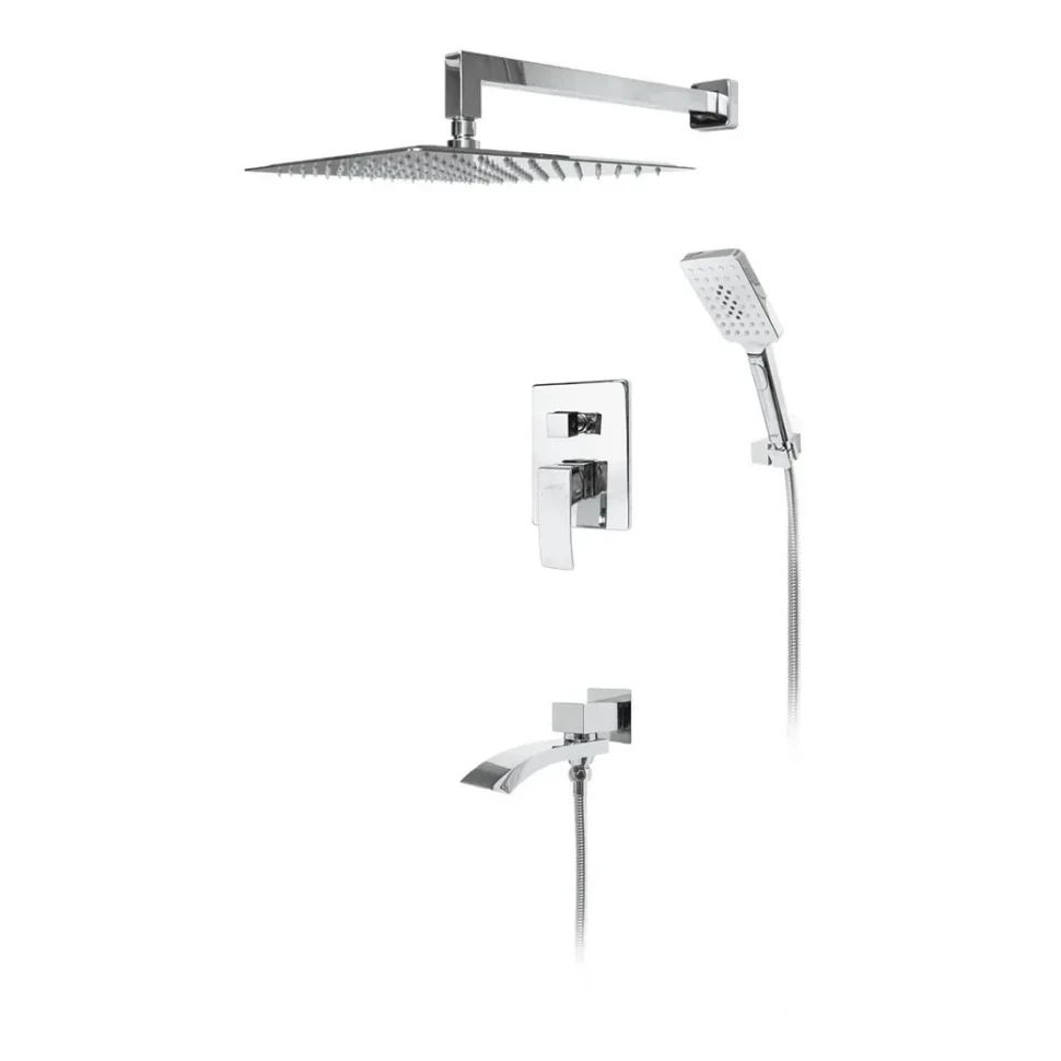 Душевая система скрытого монтажа Hansberge H6077, хром