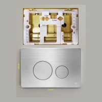 Инсталляция для унитаза с кнопкой для смыва Grocenberg GS3050-KM3090NK, никель