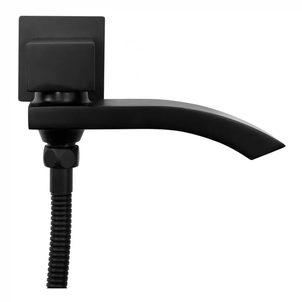 Душевая система скрытого монтажа Hansberge H6077, черный матовый