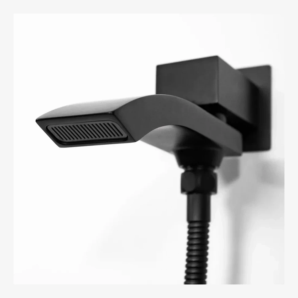 Душевая система скрытого монтажа Hansberge H6077, черный матовый