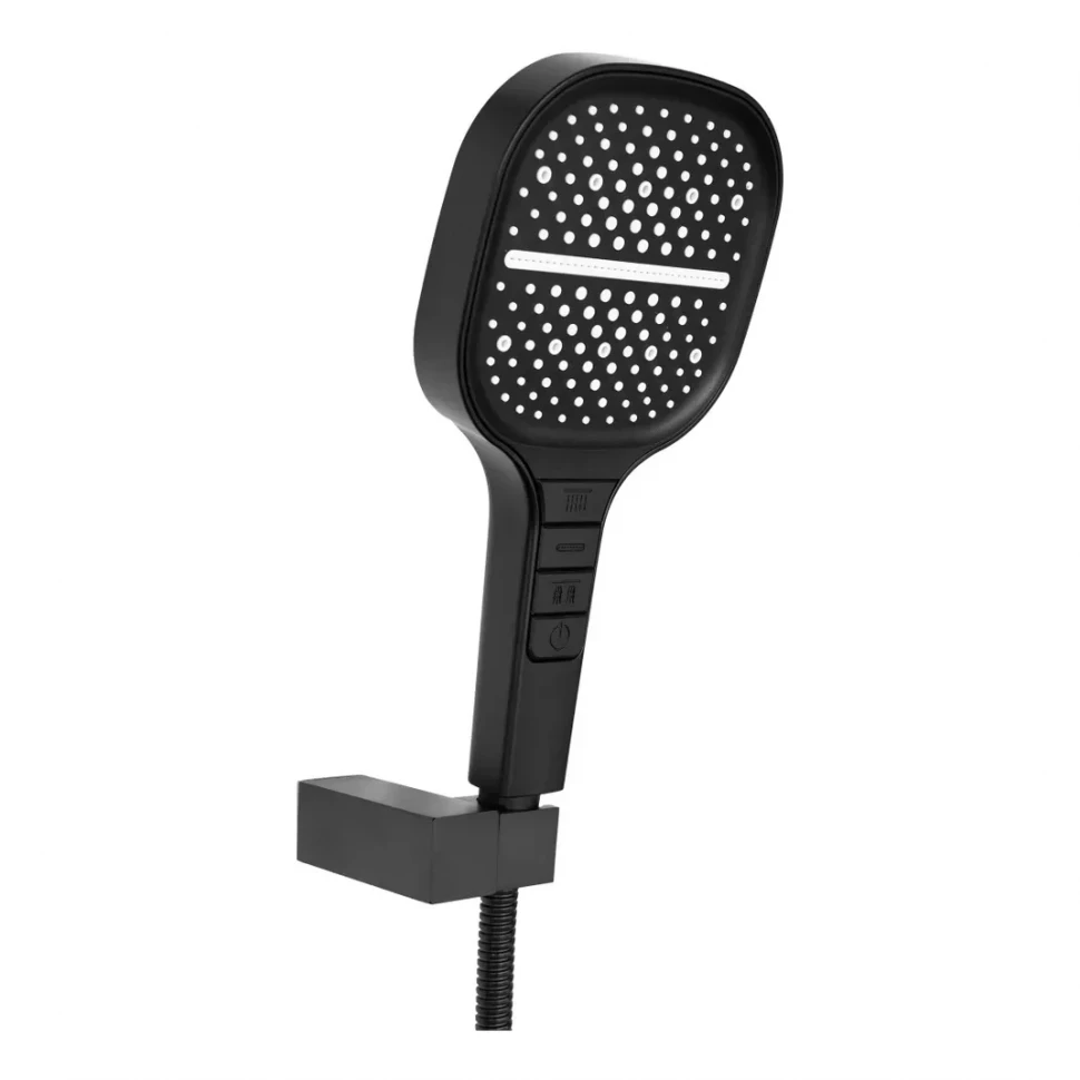 Душевая система скрытого монтажа Hansberge H6077, черный матовый