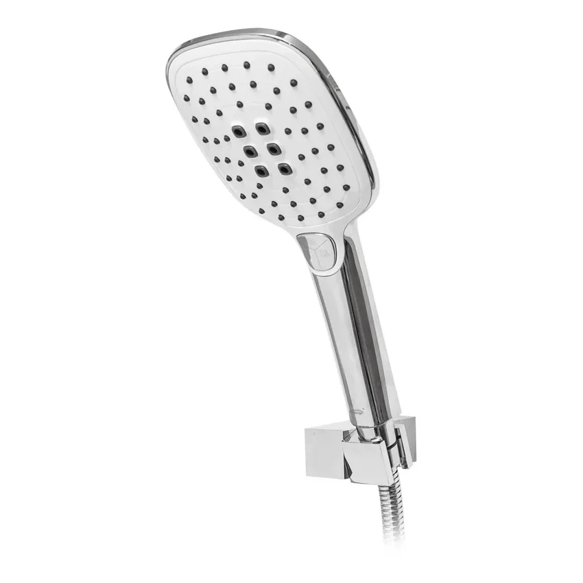 Душевая система скрытого монтажа Hansberge H6077, белый/хром