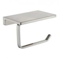 Настенный бумагодержатель плоский Grocenberg AC0027, никель