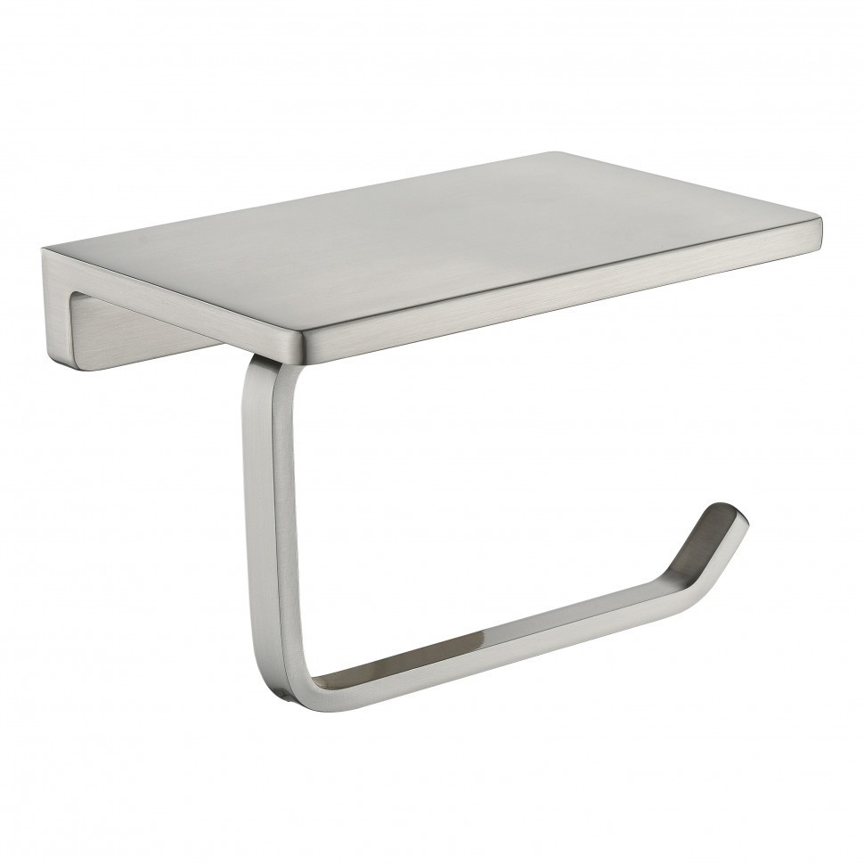 Настенный бумагодержатель плоский Grocenberg AC0027, никель