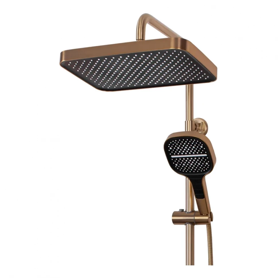 Душевая система Hansberge H5049, матовое золото