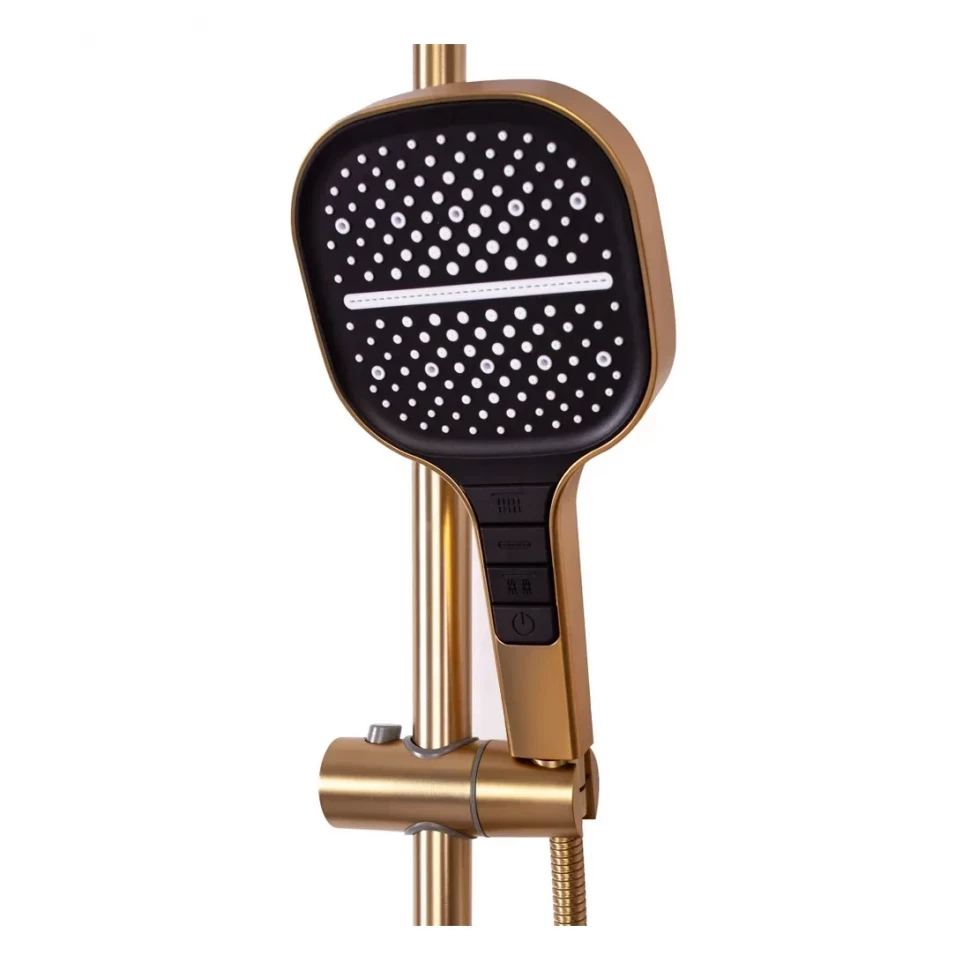 Душевая система Hansberge H5049, матовое золото