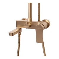 Душевая система Hansberge H5049, матовое золото