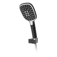 Душевая система скрытого монтажа Hansberge H6077, черный хром