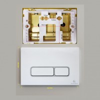 Инсталляция для унитаза с кнопкой для смыва Grocenberg GS3050-KP3060W, белый