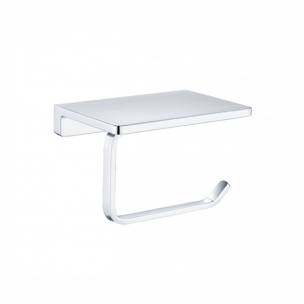 Настенный бумагодержатель плоский Grocenberg AC0027, хром Настенный бумагодержатель плоский Grocenberg AC0027, хром