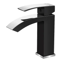 Смеситель для раковины Hansberge H1077, черный хром