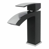 Смеситель для раковины Hansberge H1077, черный хром