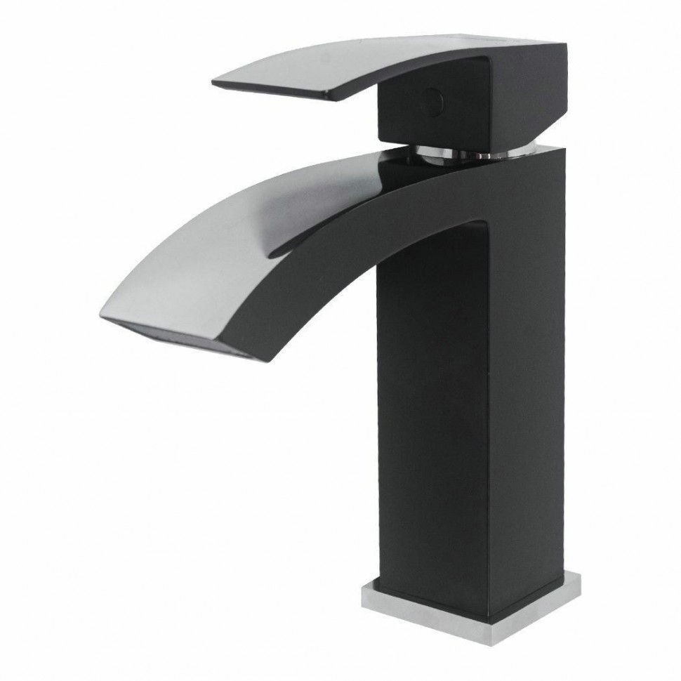 Смеситель для раковины Hansberge H1077, черный хром