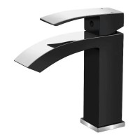 Смеситель для раковины Hansberge H1077, черный хром