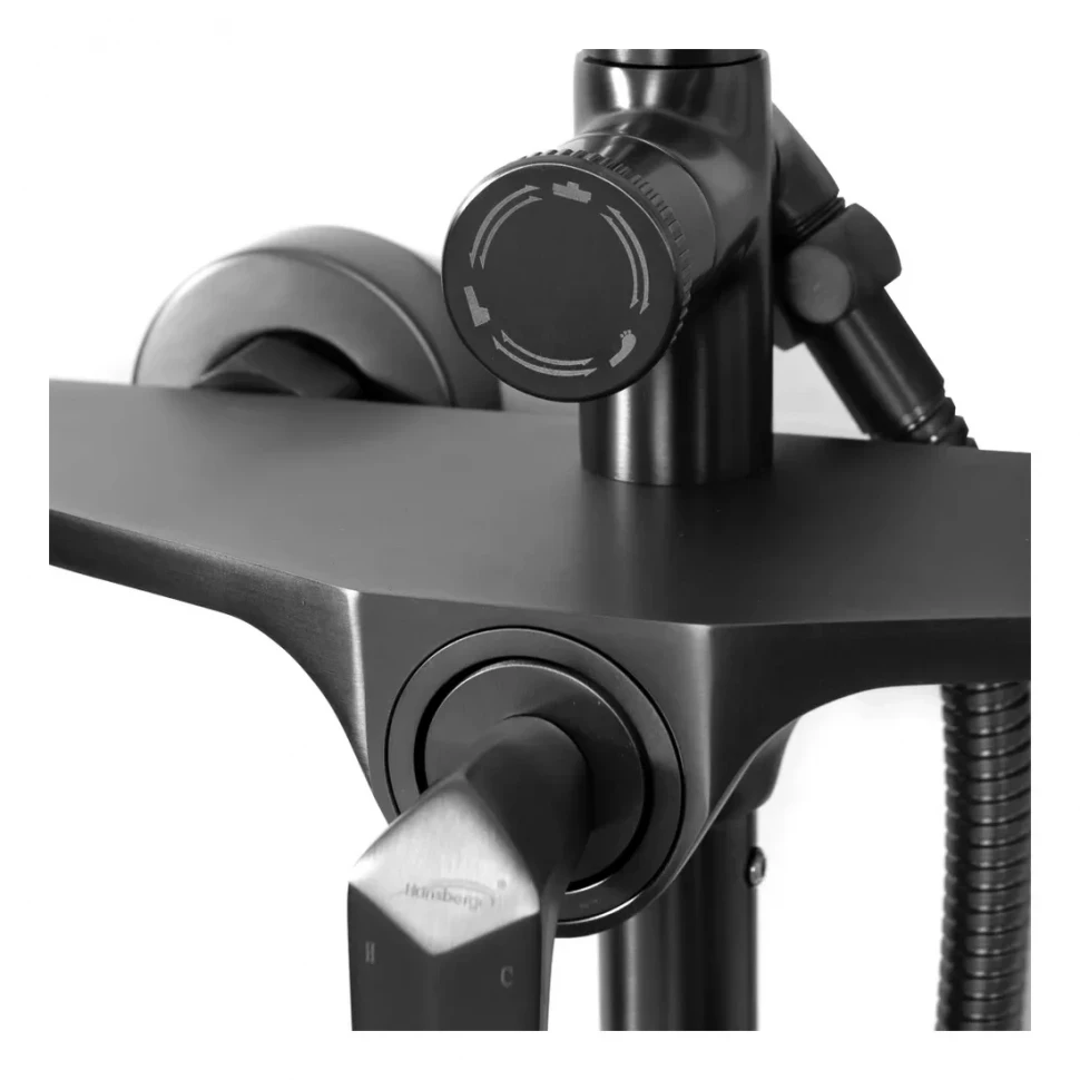Душевая система Hansberge H5068, графит