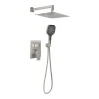 Душевая система скрытого монтажа Hansberge H6070, никель