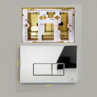 Инсталляция для унитаза с кнопкой для смыва Grocenberg GS3050-KP3070CR, хром