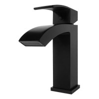 Смеситель для раковины Hansberge H1077, черный матовый