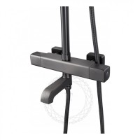 Душевая система FILARETE FL2050 с термостатом, графит