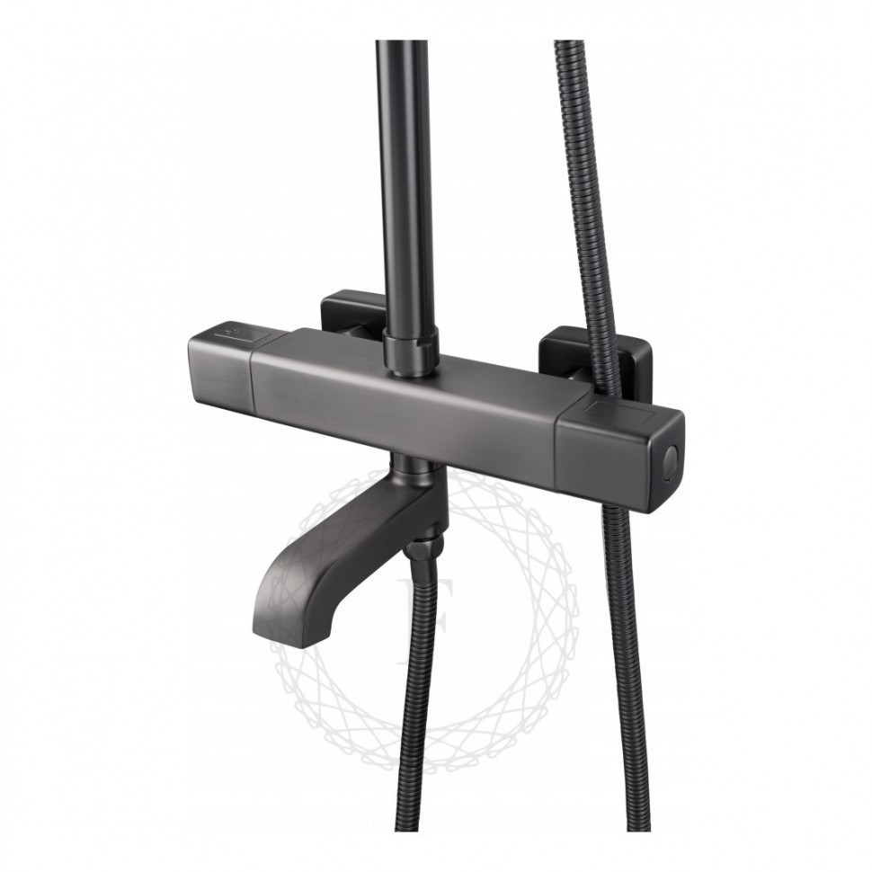 Душевая система FILARETE FL2050 с термостатом, графит