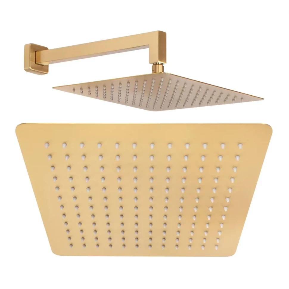 Душевая система скрытого монтажа Hansberge H6070, матовое золото