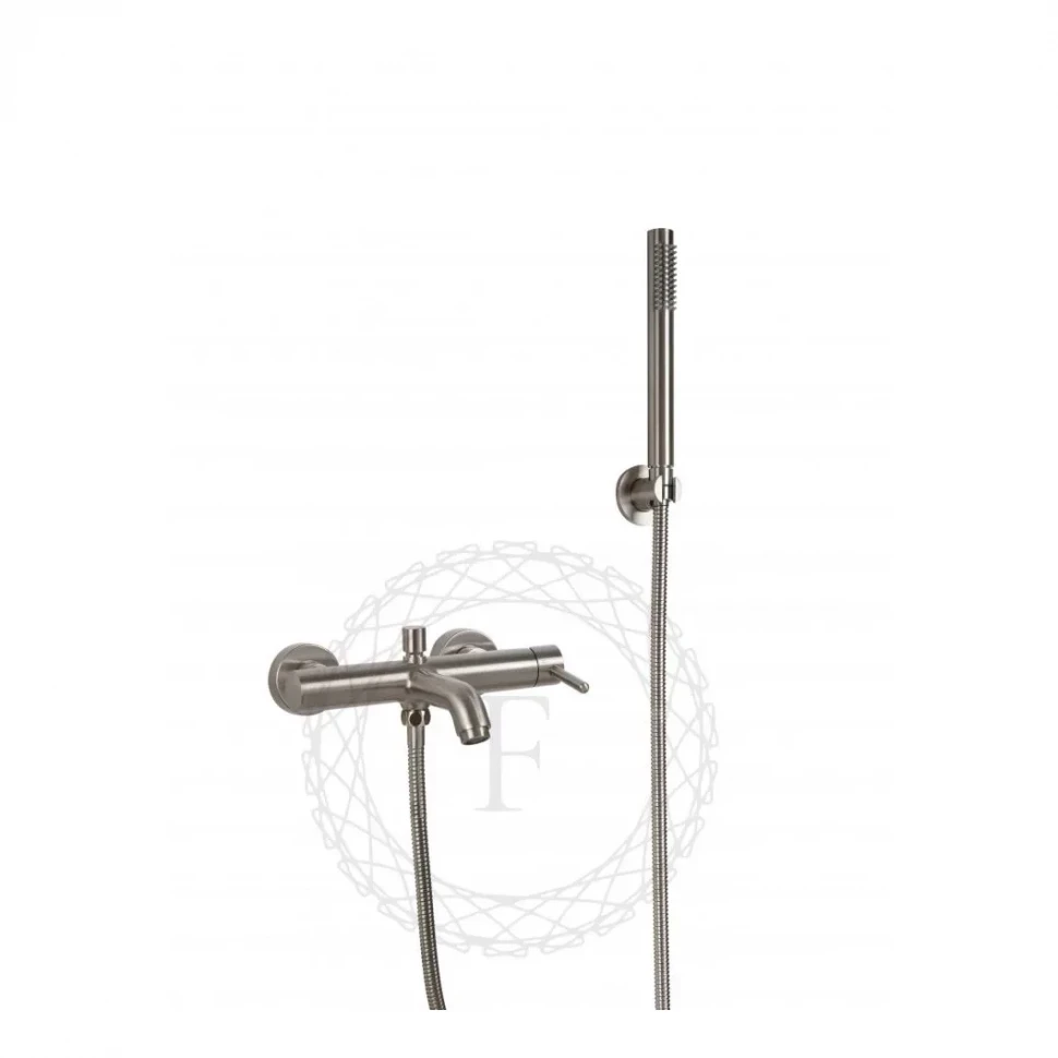 Смеситель для ванны с душем FILARETE Roun FL2120, никель