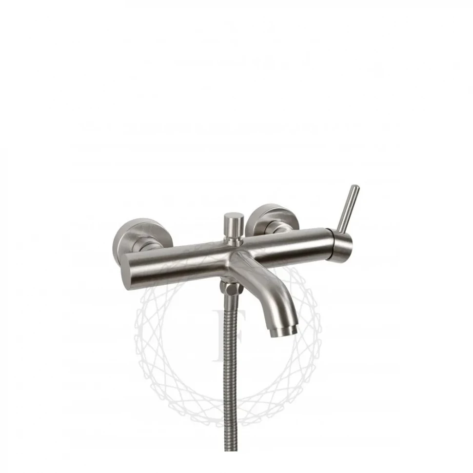 Смеситель для ванны с душем FILARETE Roun FL2120, никель