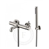 Смеситель для ванны с душем FILARETE Roun FL2120, никель