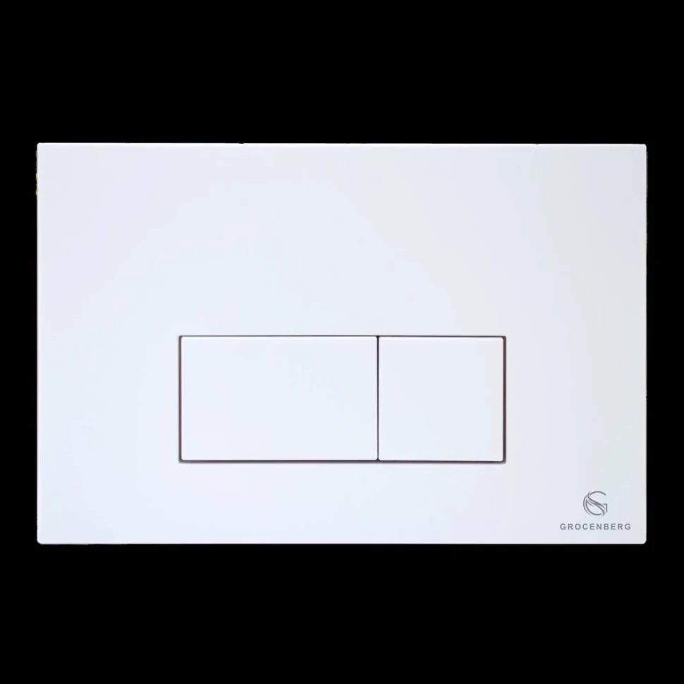 Инсталляция для унитаза с кнопкой для смыва Grocenberg GS3050-KP3070W, белый