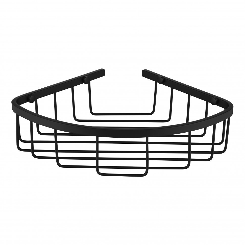 Полка корзина угловая Grocenberg AC0097BL, черный матовый
