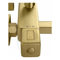 Душевая система FILARETE FL2050 с термостатом, матовое золото