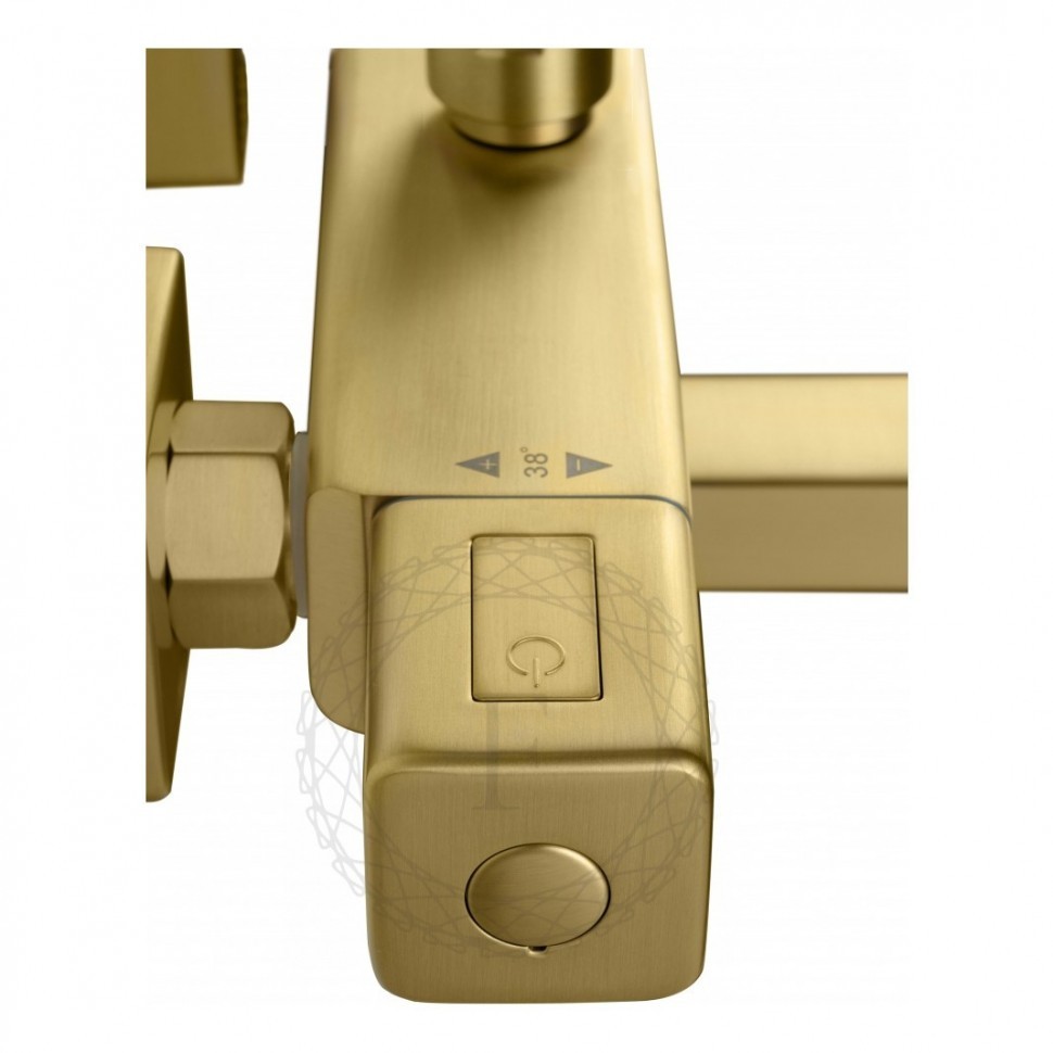 Душевая система FILARETE FL2050 с термостатом, матовое золото