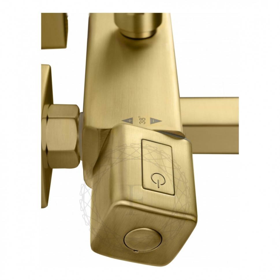 Душевая система FILARETE FL2050 с термостатом, матовое золото