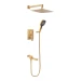 Душевая система скрытого монтажа Hansberge H6075, матовое золото