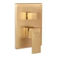 Душевая система скрытого монтажа Hansberge H6075, матовое золото