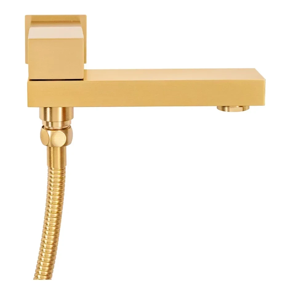 Душевая система скрытого монтажа Hansberge H6075, матовое золото