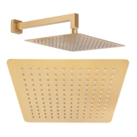 Душевая система скрытого монтажа Hansberge H6075, матовое золото