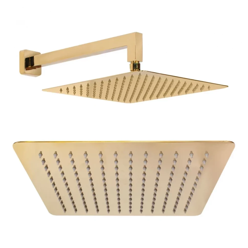 Душевая система скрытого монтажа Hansberge H6070, золото глянец