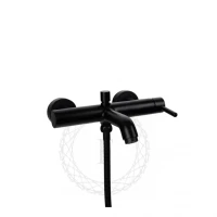 Смеситель для ванны с душем FILARETE Roun FL2120, черный матовый