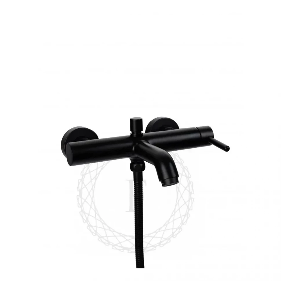 Смеситель для ванны с душем FILARETE Roun FL2120, черный матовый