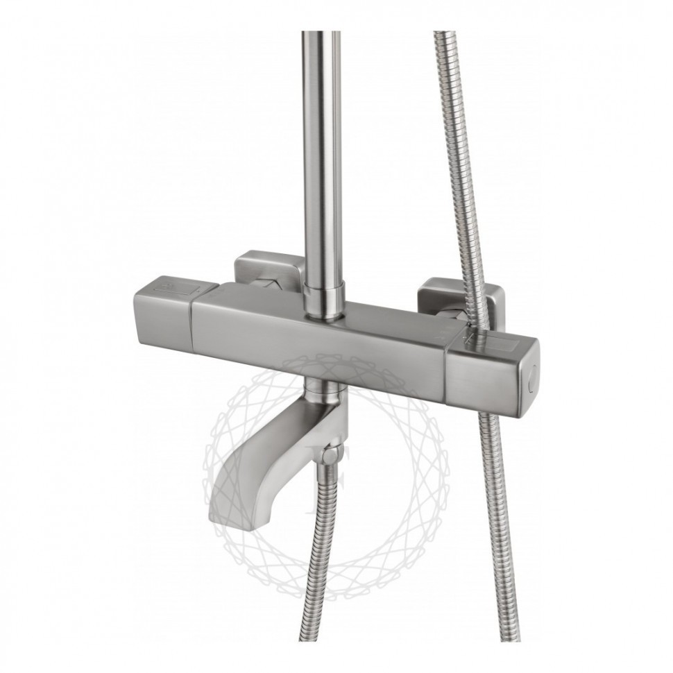 Душевая система FILARETE FL2050 с термостатом, никель
