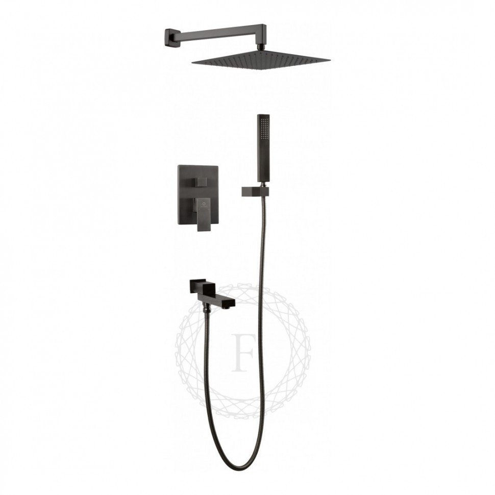 Душевая система скрытого монтажа FILARETE Fing FL1040, графит